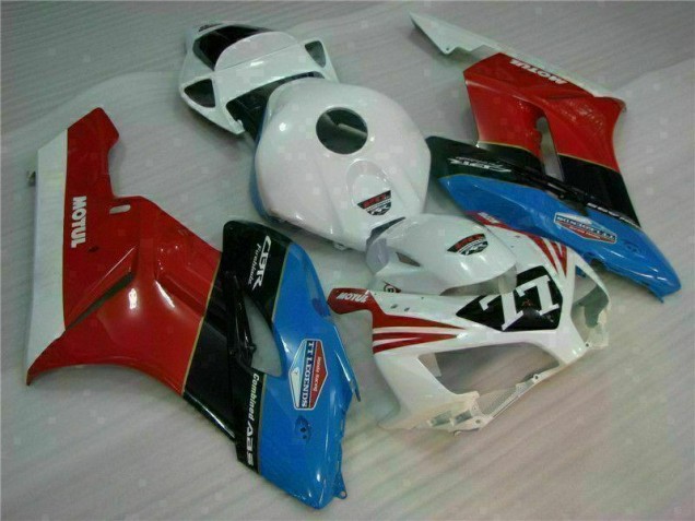 Blanc Rouge 77 Carénage Moto Honda CBR 1000 RR 2004-2005 Blanc Rouge 77 Carénage Moto Honda CBR 1000 RR 2004-2005