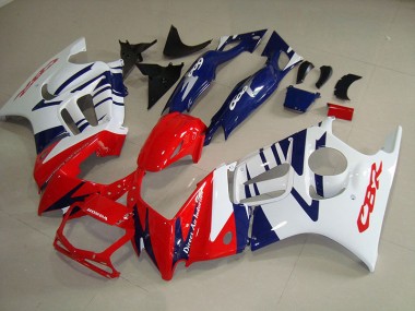 Blanc Rouge Bleu Carénage Moto Honda CBR 600 F3 1995-1998