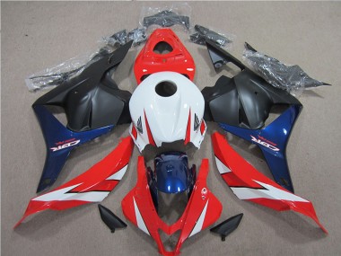 Blanc Rouge Bleu Carénage Moto Honda CBR 600 RR 2009-2012