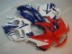 Blanc Rouge Carénage Moto Honda CBR 600 F3 1995-1998