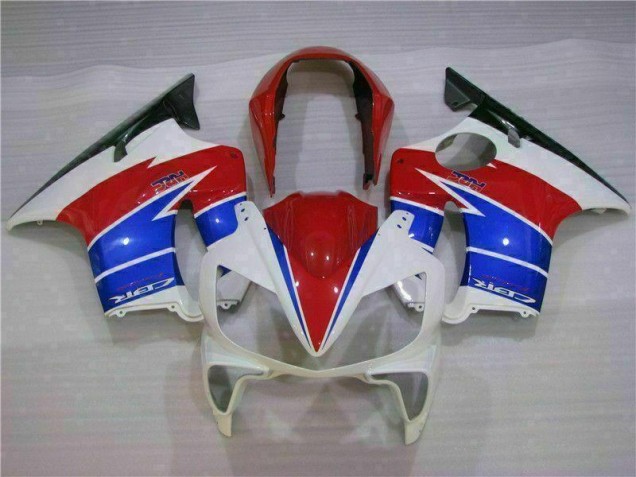 Blanc Rouge Carénage Moto Honda CBR 600 F4i 2004-2007 Blanc Rouge Carénage Moto Honda CBR 600 F4i 2004-2007
