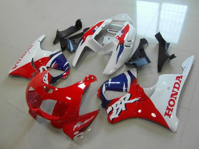 Blanc Rouge Carénage Moto Honda CBR 900 RR 893 1996-1997 Blanc Rouge Carénage Moto Honda CBR 900 RR 893 1996-1997