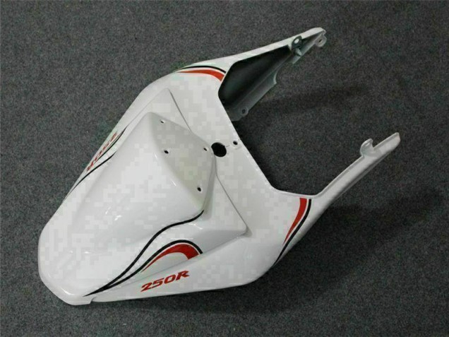 Blanc Rouge Carénage Moto Kawasaki EX250 2008-2012