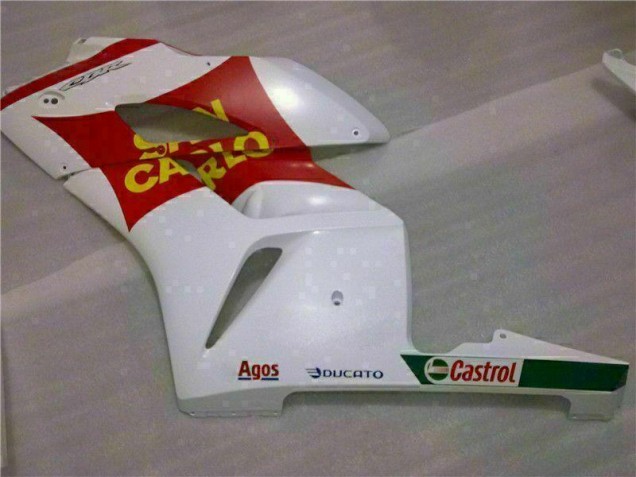 Blanc Rouge Carrosserie Moto Honda CBR 1000 RR 2004-2005 Blanc Rouge Carrosserie Moto Honda CBR 1000 RR 2004-2005