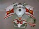 Blanc Rouge Carrosserie Moto Honda CBR 1000 RR 2004-2005 Blanc Rouge Carrosserie Moto Honda CBR 1000 RR 2004-2005