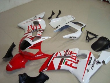 Blanc Rouge Fiat Motul Acer Carénage Moto Yamaha R6 1998-2002