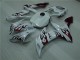 Blanc Rouge Flamme Carénage Moto Yamaha R1 2004-2006 Blanc Rouge Flamme Carénage Moto Yamaha R1 2004-2006