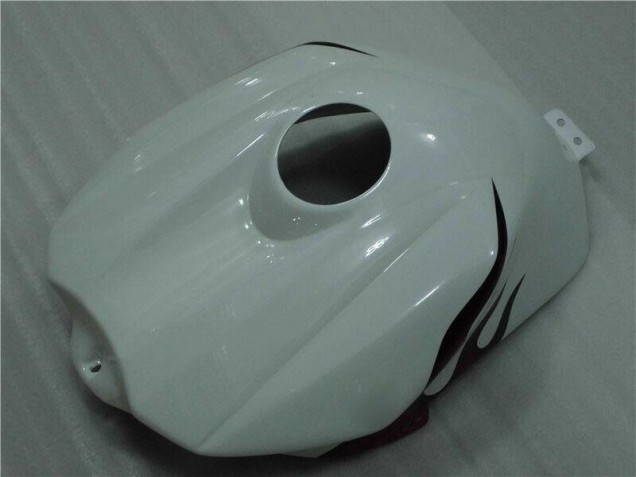 Blanc Rouge Flamme Carénage Moto Yamaha R1 2004-2006 Blanc Rouge Flamme Carénage Moto Yamaha R1 2004-2006