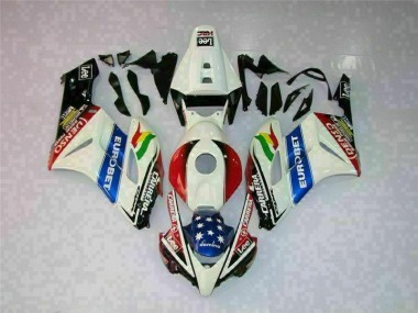 Blanc Rouge Kit Carénages Motos Complet Honda CBR 1000 RR 2004-2005
