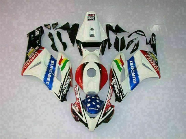 Blanc Rouge Kit Carénages Motos Complet Honda CBR 1000 RR 2004-2005 Blanc Rouge Kit Carénages Motos Complet Honda CBR 1000 RR 2004-2005