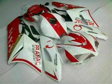 Blanc Rouge Kit Carénages Motos & Plastique Honda CBR 1000 RR 2004-2005
