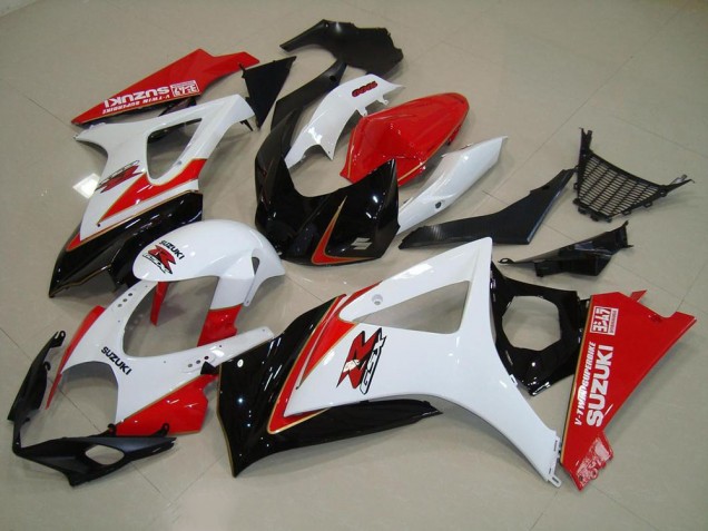Blanc Rouge Noir Carénage Moto Suzuki GSXR 1000 K7 2007-2008 Blanc Rouge Noir Carénage Moto Suzuki GSXR 1000 K7 2007-2008