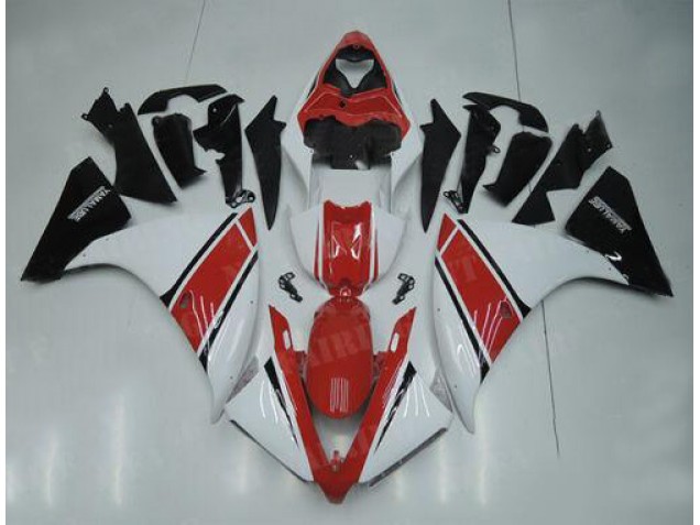 Blanc Rouge Noir Carénage Moto Yamaha R1 2012-2014 Blanc Rouge Noir Carénage Moto Yamaha R1 2012-2014