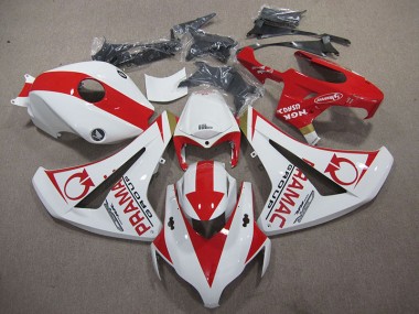 Blanc Rouge PRAMAC Carénage Moto Honda CBR 1000 RR 2008-2011