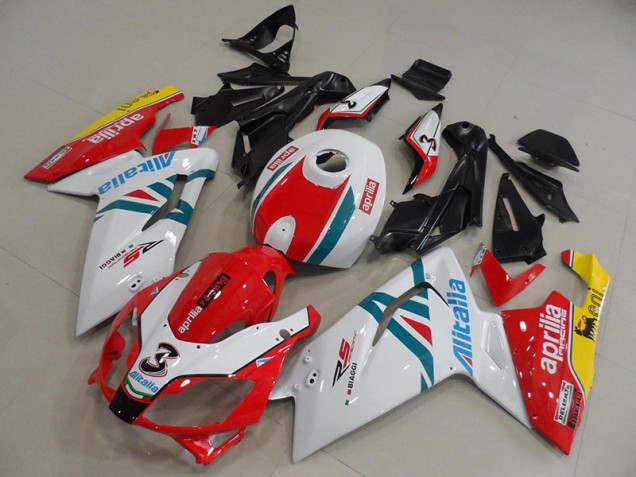 Blanc Rouge Vert Carénage Moto Aprilia RS 125 2006-2011 Blanc Rouge Vert Carénage Moto Aprilia RS 125 2006-2011