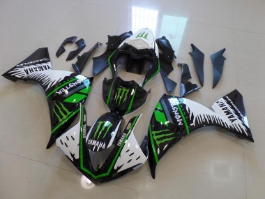 Blanc Vert Big Monster Carénage Moto Yamaha R1 2012-2014