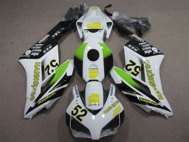 Blanc Vert Hannspree 52 Carénages Moto Honda CBR 1000 RR 2004-2005