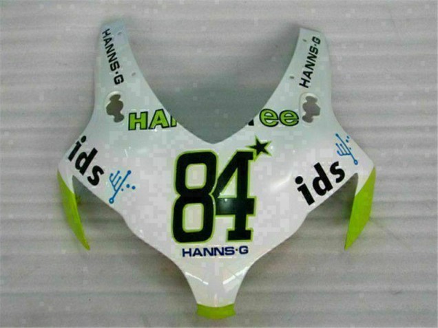 Blanc Vert Hannspree 84 Carénage Moto Honda CBR 1000 RR 2008-2011 Blanc Vert Hannspree 84 Carénage Moto Honda CBR 1000 RR 2008-2011