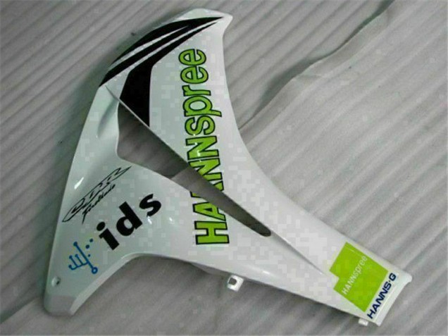 Blanc Vert Hannspree 84 Carénage Moto Honda CBR 1000 RR 2008-2011 Blanc Vert Hannspree 84 Carénage Moto Honda CBR 1000 RR 2008-2011