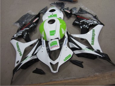 Blanc Vert Hannspree Carénage Moto Honda CBR 1000 RR 2004-2005