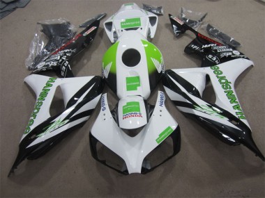 Blanc Vert Hannspree Carénage Moto Honda CBR 1000 RR 2006-2007