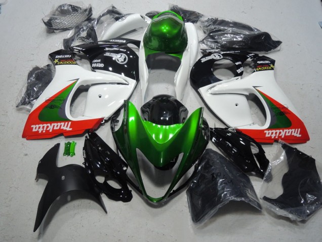 Blanc Vert Makita Carénage Moto Suzuki GSXR 1300 Hayabusa 2008-2019 Blanc Vert Makita Carénage Moto Suzuki GSXR 1300 Hayabusa 2008-2019