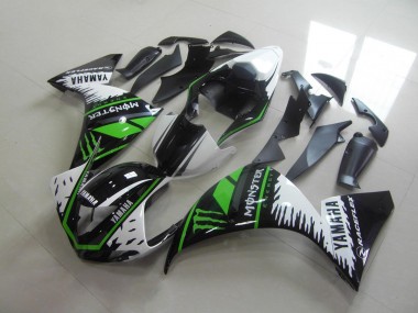 Blanc Vert Monster Carénage Moto Yamaha R1 2012-2014