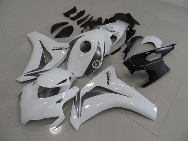 Blanc et Gris Carénage Moto Honda CBR 1000 RR 2008-2011 Blanc et Gris Carénage Moto Honda CBR 1000 RR 2008-2011