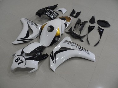 Blanc et Noir 87 Carénage Moto Honda CBR 1000 RR 2008-2011