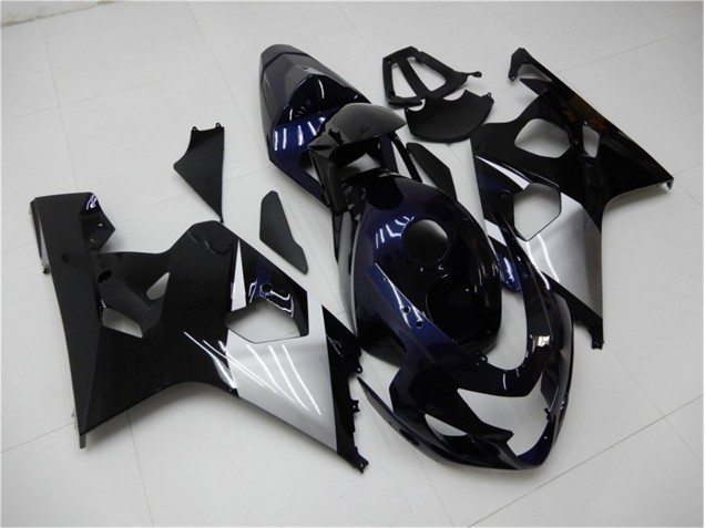 Bleu Argent Carénage Moto Suzuki GSXR 600 / 750 K4 2004-2005 Bleu Argent Carénage Moto Suzuki GSXR 600 / 750 K4 2004-2005