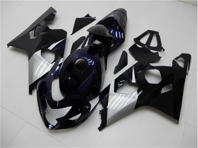 Bleu Argent Carénage Moto Suzuki GSXR 600 / 750 K4 2004-2005 Bleu Argent Carénage Moto Suzuki GSXR 600 / 750 K4 2004-2005