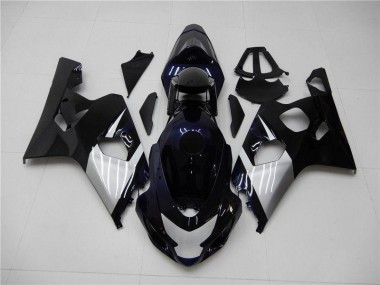 Bleu Argent Carénage Moto Suzuki GSXR 600 / 750 K4 2004-2005