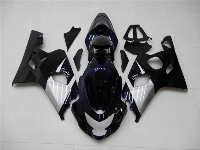 Bleu Argent Carénage Moto Suzuki GSXR 600 / 750 K4 2004-2005 Bleu Argent Carénage Moto Suzuki GSXR 600 / 750 K4 2004-2005