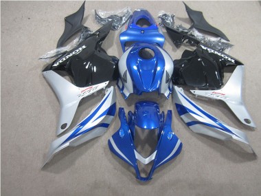 Bleu Argent Noir Carénage Moto Honda CBR 600 RR 2009-2012