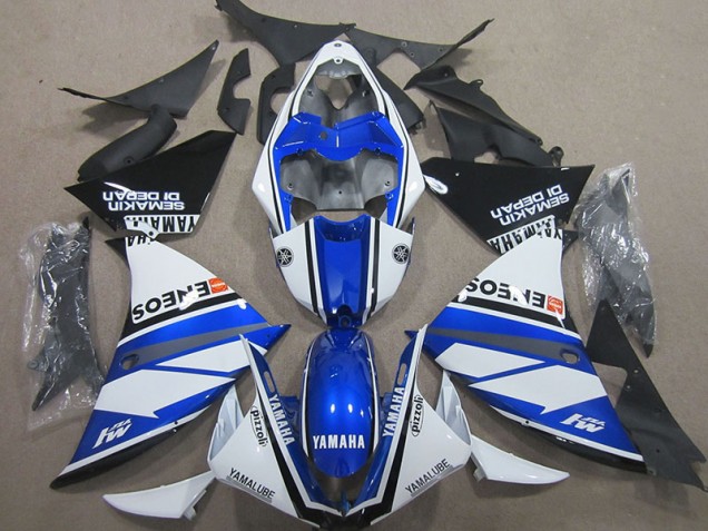 Bleu Blanc Bleu Blanc ENEOS Carénage Moto Yamaha R1 2000-2001 Bleu Blanc Bleu Blanc ENEOS Carénage Moto Yamaha R1 2000-2001
