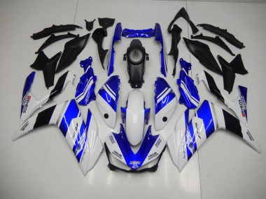 Bleu Blanc Bleu Blanc ENEOS Carénage Moto Yamaha R3 2015-2022