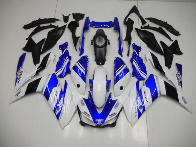 Bleu Blanc Bleu Blanc ENEOS Carénage Moto Yamaha R3 2015-2022 Bleu Blanc Bleu Blanc ENEOS Carénage Moto Yamaha R3 2015-2022