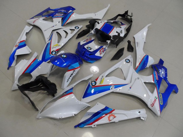 Bleu Blanc Carénage Moto BMW S1000RR 2009-2014 Bleu Blanc Carénage Moto BMW S1000RR 2009-2014