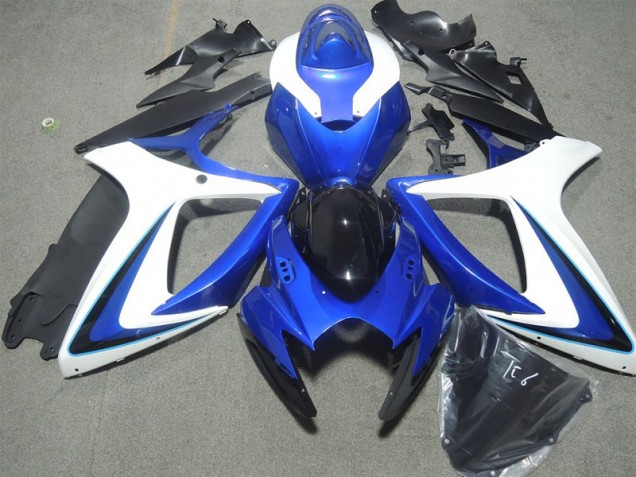 Bleu Blanc Carénage Moto Kawasaki ZX10R 2006-2007 Bleu Blanc Carénage Moto Kawasaki ZX10R 2006-2007