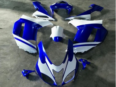 Bleu Blanc Carénage Moto Kawasaki ZX6R 2007-2008