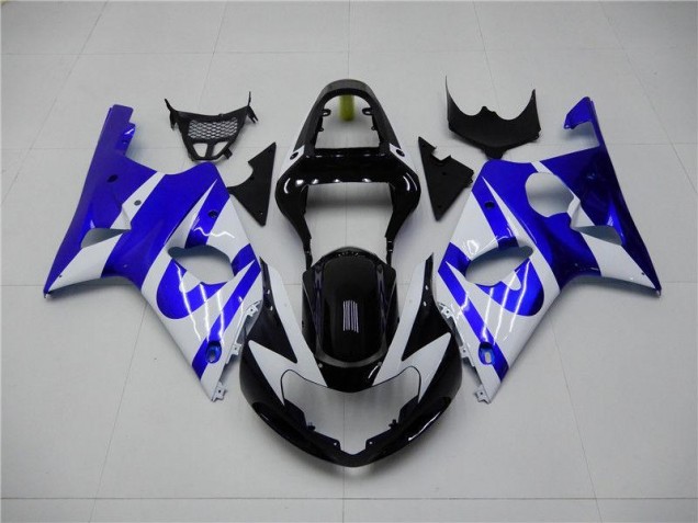 Bleu Blanc Carénage Moto Suzuki GSXR 1000 K1 2000-2002 Bleu Blanc Carénage Moto Suzuki GSXR 1000 K1 2000-2002