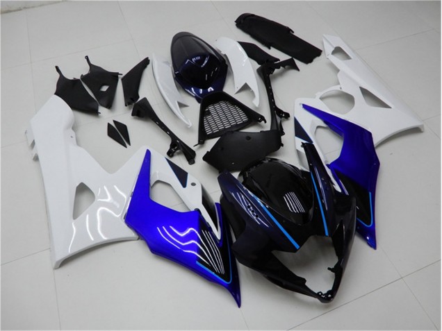 Bleu Blanc Carénage Moto Suzuki GSXR 1000 K5 2005-2006 Bleu Blanc Carénage Moto Suzuki GSXR 1000 K5 2005-2006