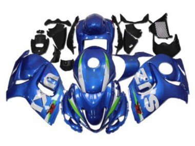 Bleu Blanc Carénage Moto Suzuki GSXR 1300 Hayabusa 2008-2019