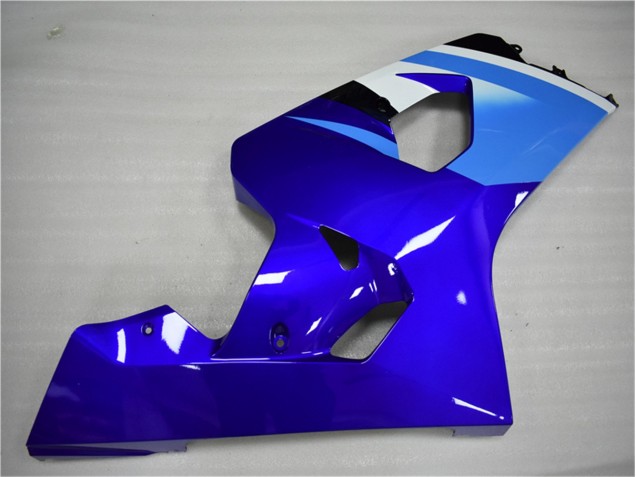 Bleu Blanc Carénage Moto Suzuki GSXR 600 / 750 K4 2004-2005 Bleu Blanc Carénage Moto Suzuki GSXR 600 / 750 K4 2004-2005