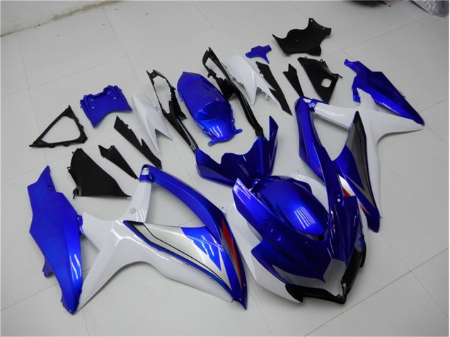 Bleu Blanc Carénage Moto Suzuki GSXR 600 / 750 K8 2008-2010 Bleu Blanc Carénage Moto Suzuki GSXR 600 / 750 K8 2008-2010