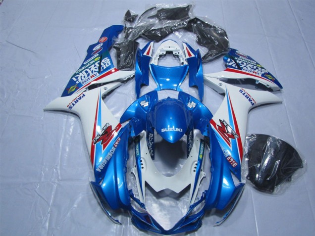 Bleu Blanc Carénage Moto Suzuki GSXR 600 K11 2011-2024 Bleu Blanc Carénage Moto Suzuki GSXR 600 K11 2011-2024