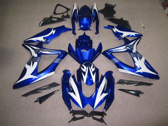 Bleu Blanc Carénage Moto Suzuki GSXR 600 K8 2008-2010 Bleu Blanc Carénage Moto Suzuki GSXR 600 K8 2008-2010
