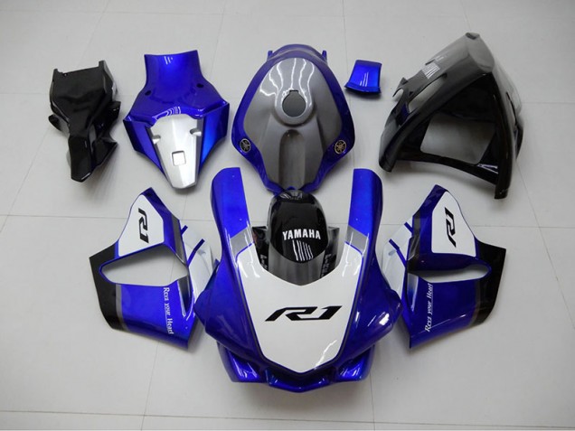 Bleu Blanc Carénage Moto Yamaha R1 2015-2019 Bleu Blanc Carénage Moto Yamaha R1 2015-2019