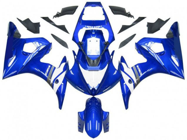 Bleu Blanc Carénage Moto Yamaha R6 2003-2005 Bleu Blanc Carénage Moto Yamaha R6 2003-2005