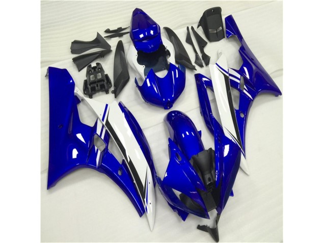 Bleu Blanc Carénage Moto Yamaha R6 2006-2007
